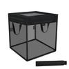 SMART ELF Kuss Foldable Garbage Collection Outdoor 125L Large Garbage with Mounting Black Bin, Crow-Proof, Use, Capacity, Net, Hooks,