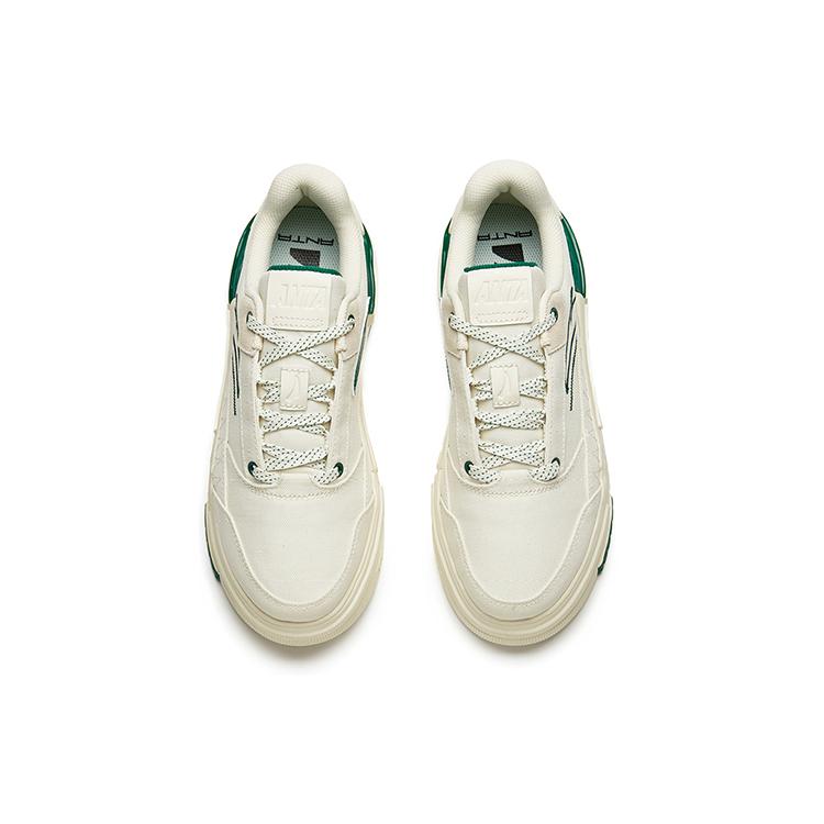 Anta Bump Low top Skateboard Shoes Women's White Green 922218065-4