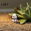 Miniature Dog Landscaping Decor 2 Pcs Mini Figurines, Tiny Resin Puppy Figures, Cute Small Desktop Decoration Animal Statues for Desktop, Car