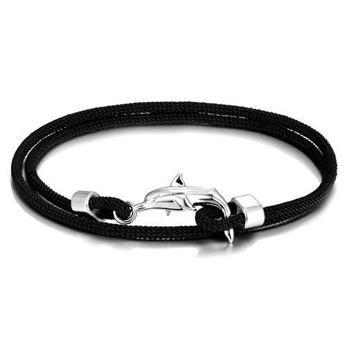 Миланская веревка Цветной браслет с несколькими кругами Регулируемый для мальчиков и девочек Маленький свежий браслет-шнурок с дельфином