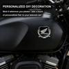 AAADF1 Honda Motorcycle Decorative Emblem, 3D Metal Shield Sticker with Wing Logo, Universal Auto/Moto Exterior Decoration