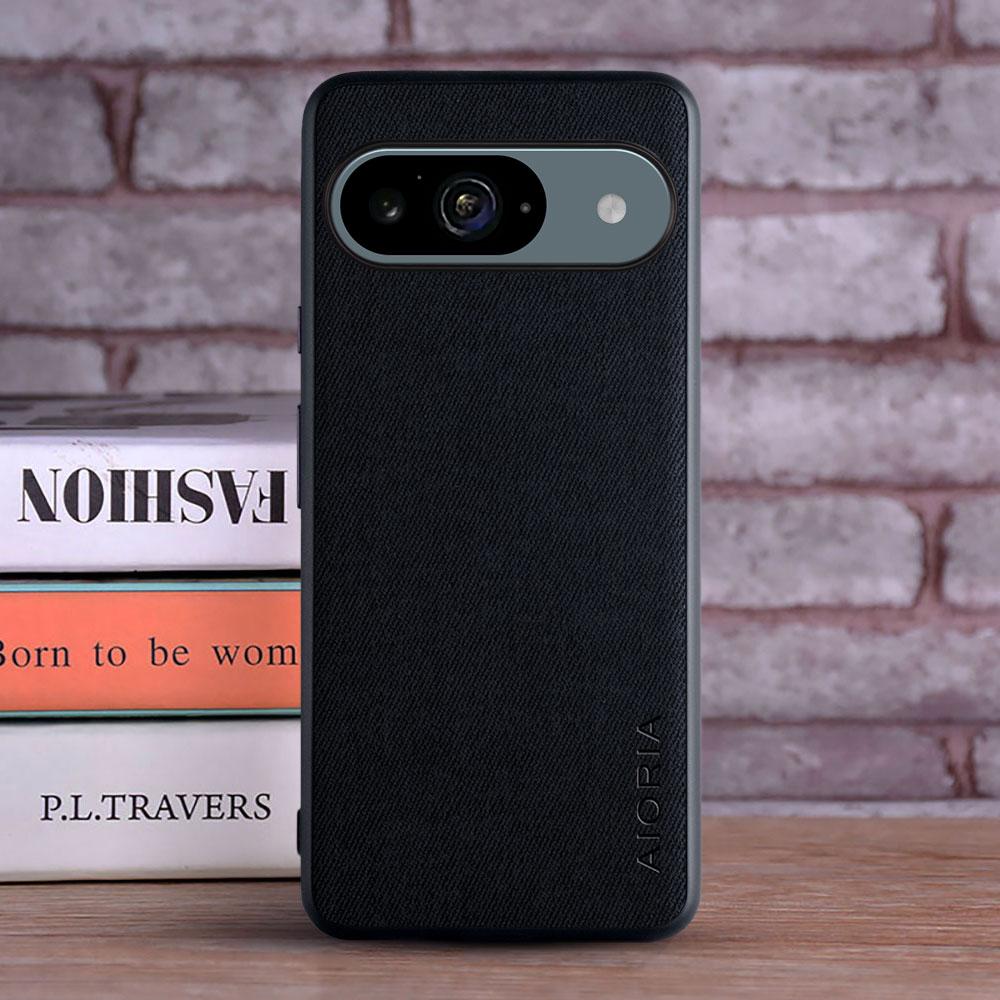 Чехол для Google Pixel 9 Pro XL 9A, роскошный текстильный кожаный мягкий жесткий чехол для телефона, чехол для Google Pixel 9 Pro, чехол