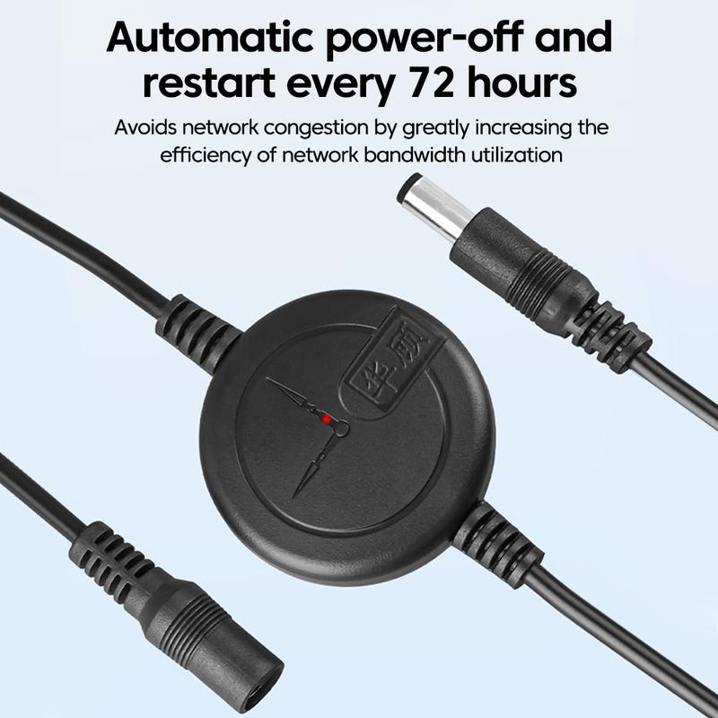 5V-15V Перезагрузчик сброса WiFi-роутера Кабель автоматического перезапуска Линия управления сбросом с автоматическим отключением питания по расписанию для WiFi-роутера 72 часа