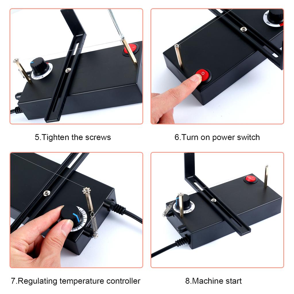 Hot Ribbon Cutting Machine 0-700℃ Adjustable Webbing Cutter Multi-purpose Mini Hot Ribbon Cutter Electric Hot Cutting Tool DIY