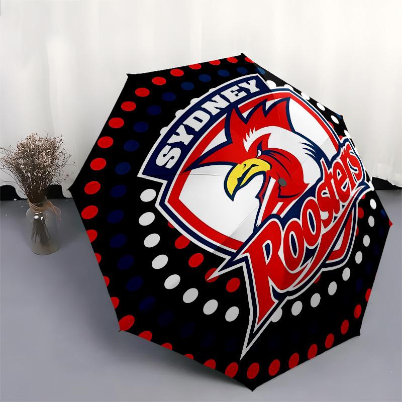 Sydney Roosters,  Automatic Opening and Closing, 8 rib Structure Portable Umbrella, Suitable for Men and Women in All Seasons  Perfect Gift