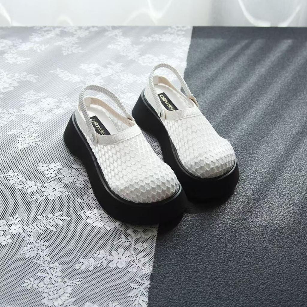 Модные универсальные нишевые дышащие сандалии, пляжная сумка, домашние тапочки, лето 2025, новинка