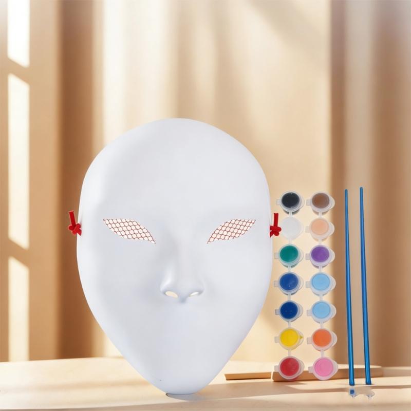 Набор масок для раскрашивания своими руками Nuo Operas Mask для художественных проектов, театра, Хэллоуина, маскарадных вечеринок, уроков рисования в классе