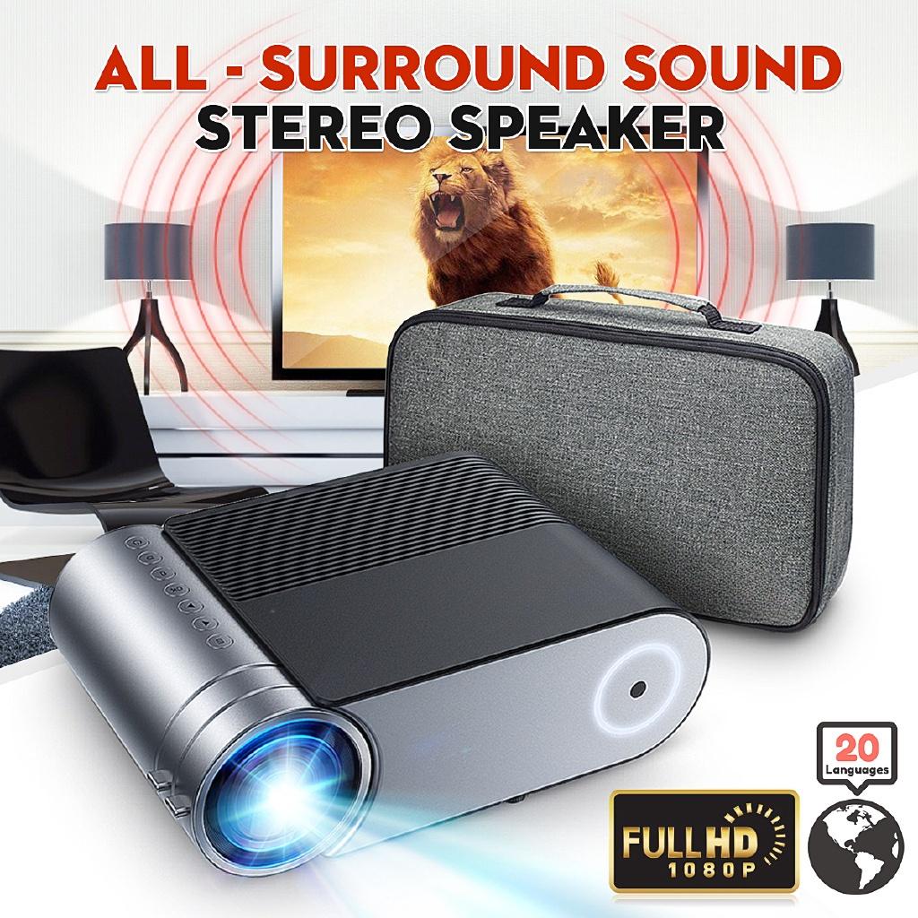 1080P Full HD LED Projector 4K 4000 Lumens HDMI USB Portable Home 3D Cinema Proyector For Android/IOS HDMI VGA AV USB