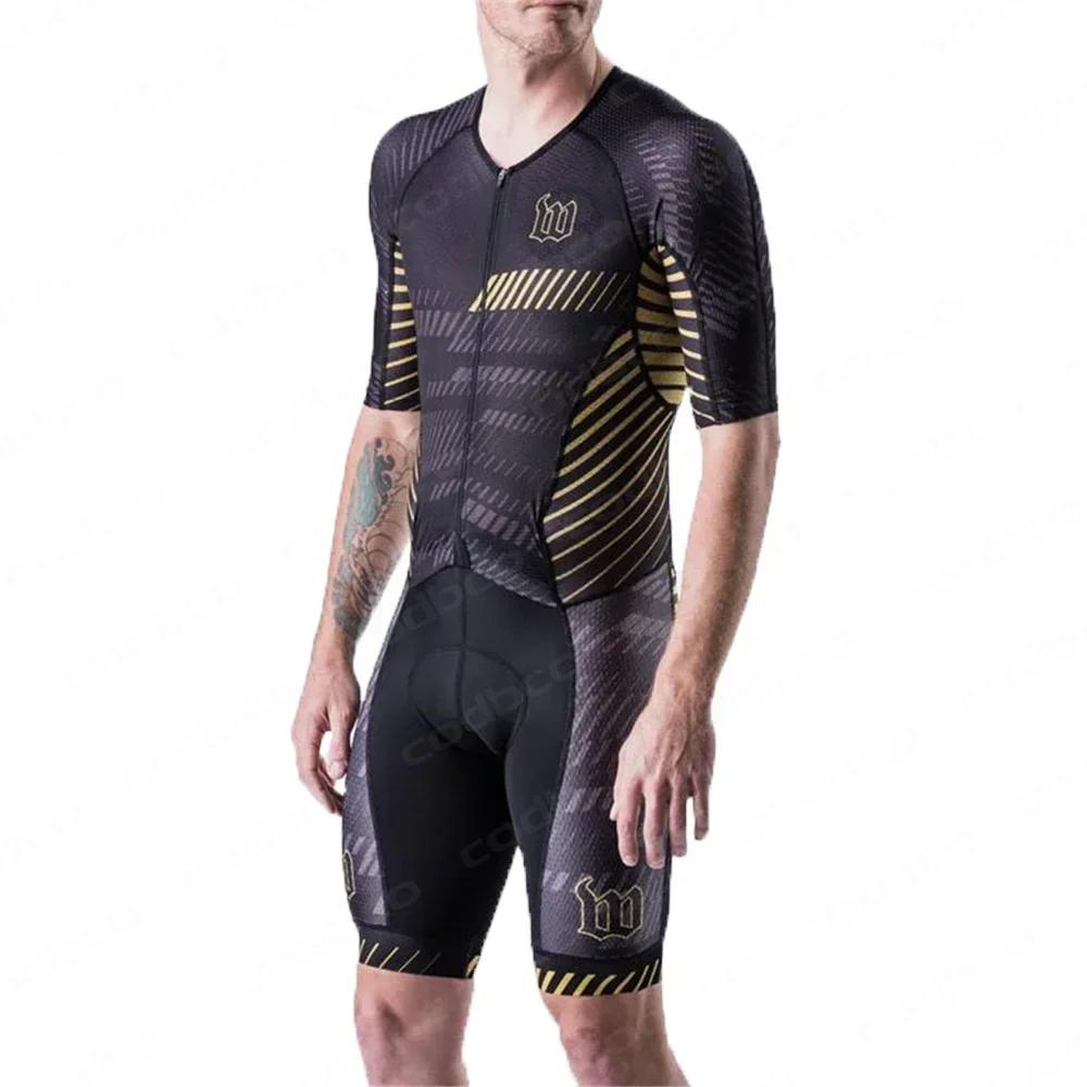Wattie Ink Mens Triathlon Suit Bike Kit Cycling Jersey Mtb Skinsuit Speed Suit Jumpsuit Tights Suit Bodysuit Ropa Ciclismo