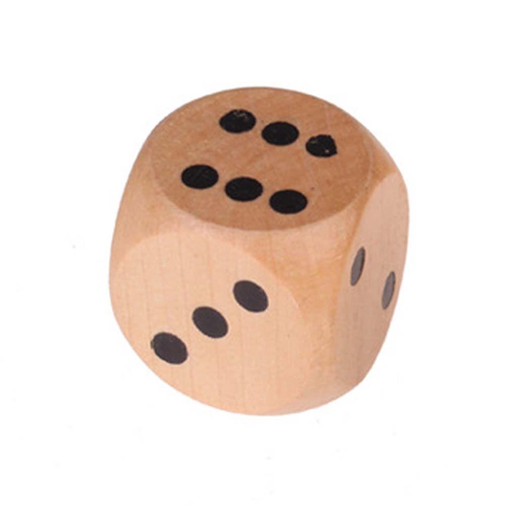 Board Games Puzzle Game Round Corner Game Toys D6 Dice Square Point Dice Wooden Dice 6 Sided Dice
