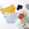 Simple and Breathable High Waist Underwear Panties for Women Antibacterial Underwear Skin-friendly Cute Underwear Briefs