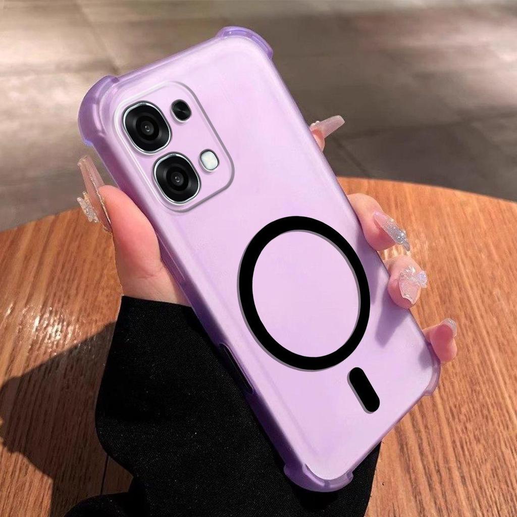Магнитный кольцевой гелевый чехол своими руками для OPPO A6 Pro 4G/5G Защита от падений с воздушными подушками по 4 углам