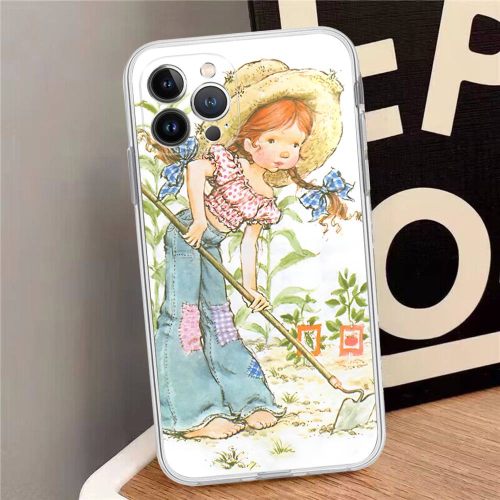 S-Sarah K-Kay Girls Cute Phone Case For IPhone 16 15 14 11 12 13 Mini Pro XS Max Cover 6 7 8 Plus X Funda Shell