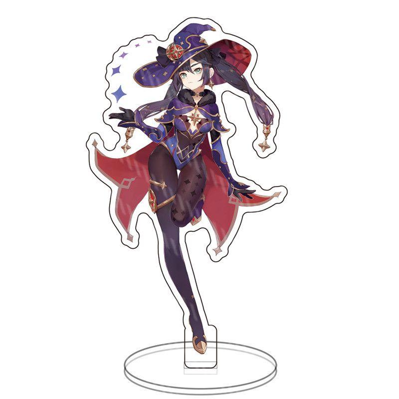 Genshin Impact Барбатос Кэцин Барбара Хутао Акриловая подставка для фигурки Идеально для декора