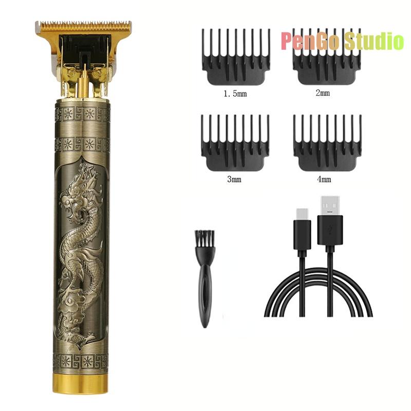 Цельнометаллическая винтажная машинка T9, женская машинка для стрижки волос, парикмахерская, профессиональная машинка для стрижки, 0 мм, триммер для носа и ушей, отделка для мужчин