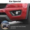 2x Black Front Fog Light Lamp Decor Cover Trim Bezels For Chevy Colorado 2014-18
