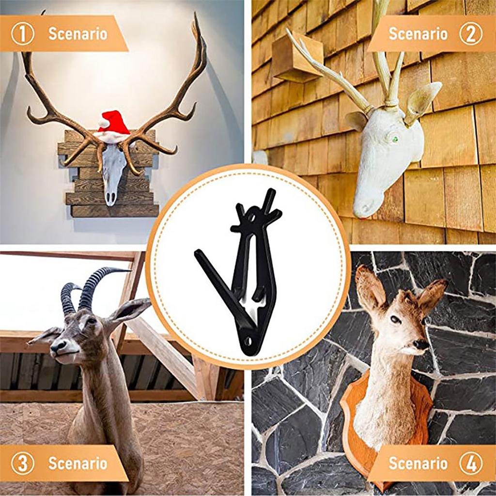 6PCS Mount Hanger, Deer Wall Hooker For Hanging Deer Head, Pronghorn And Other Smaller Animals,