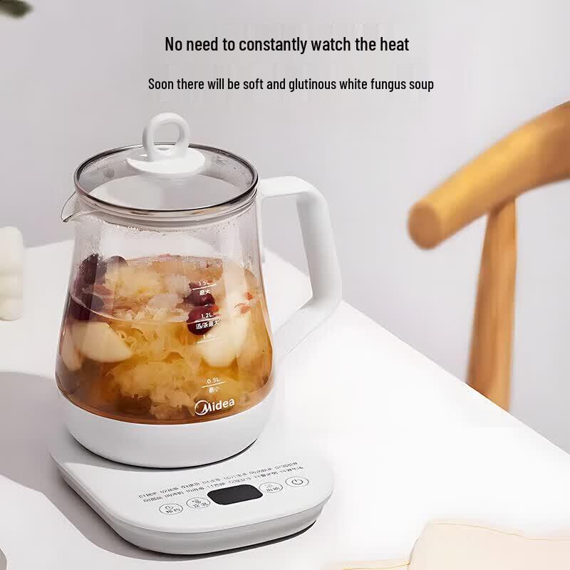 Midea 1.5L Electric Health Kettle Y12Q-Pro2 CN plug (adapter included)