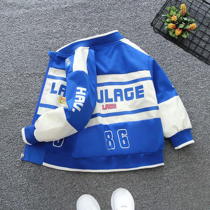 Весна Осень Повседневная Бейсбольная Верхняя Одежда Пальто Дети Мальчики Гоночные Куртки Детский Мотоциклетный Костюм Куртка для Детей