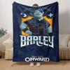 1 шт., Пледы-покрывала Pixar Вперёд Барли Блу Мун Куртка байкера, Декор для дома, Чехол на диван, Плед для улицы, Подарок, Фланелевый плед