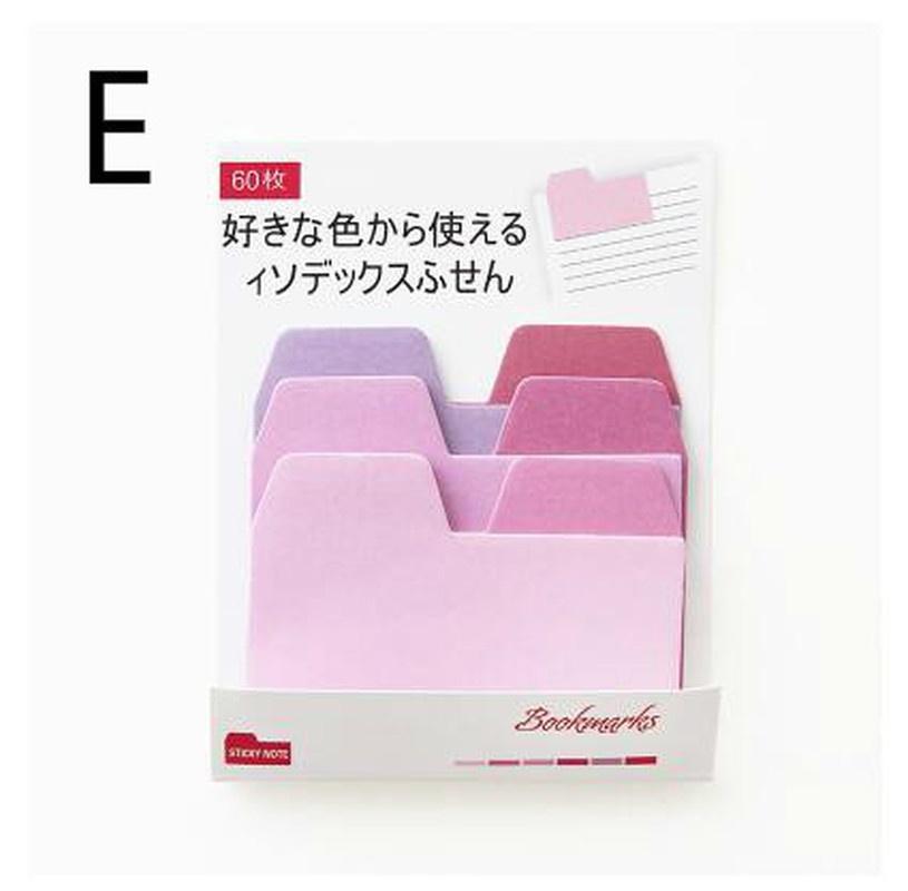 Красочные простые градиентные цвета самоклеящиеся N раз индексы блокнот липучки закладки школа O