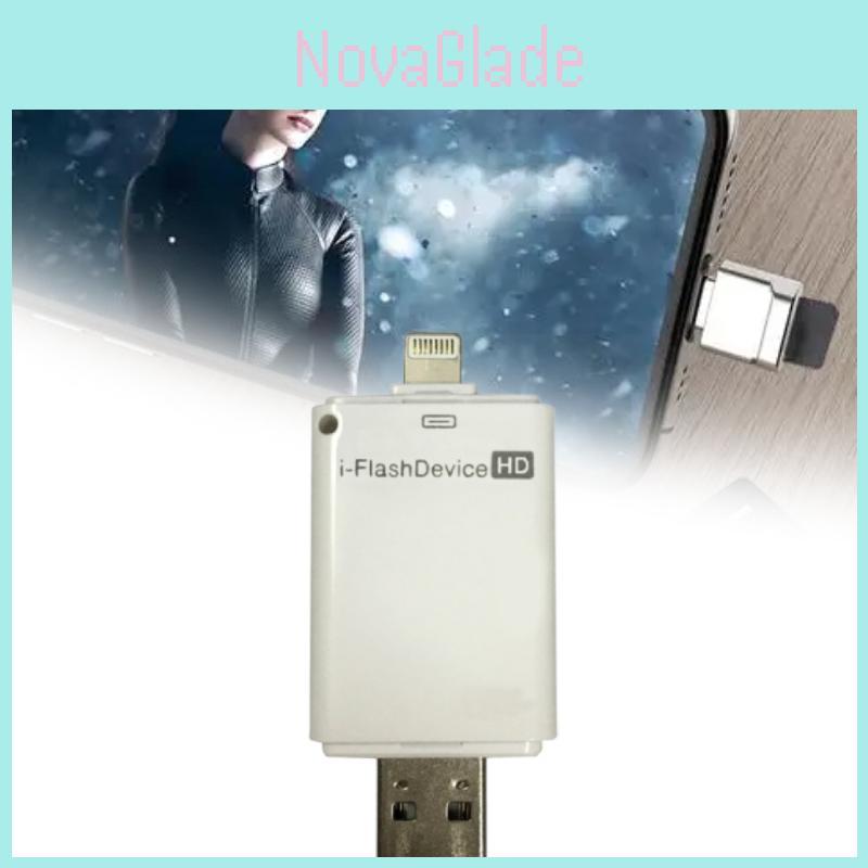 USB-картридер Apple Lightning с поддержкой карт TF для Mac OS, с поддержкой MicroSD и совместимостью OTG, для фотографов