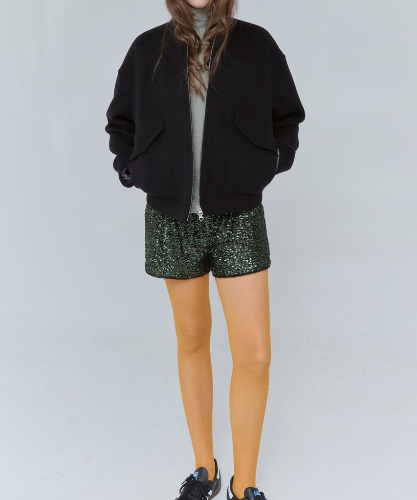Voyonn Volume Bomber Outer Wool Black 0127
