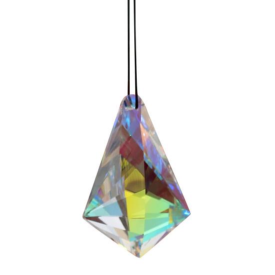 Faux Crystal Suncatcher Window Rainbow Maker Handmade Glass
