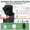 400ML Countertop or Wall Mounted USB Rechargeable 4-Levels Adjustable Electric Infrared Automatic Smart Sensor Soap Dispenser