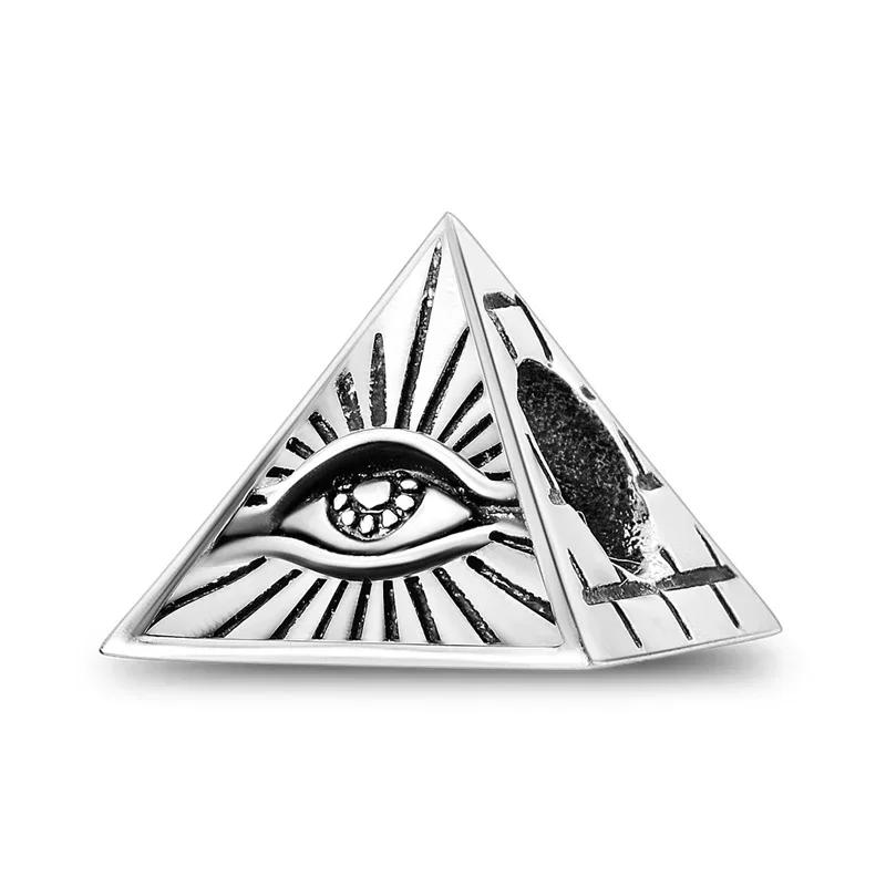 925 Sterling Silver Travel Series Camera Bicycle Tower Compass Bag Pendant Charm Fit 4mm Aperture Bracelet DIY Bead Jewelry Gift