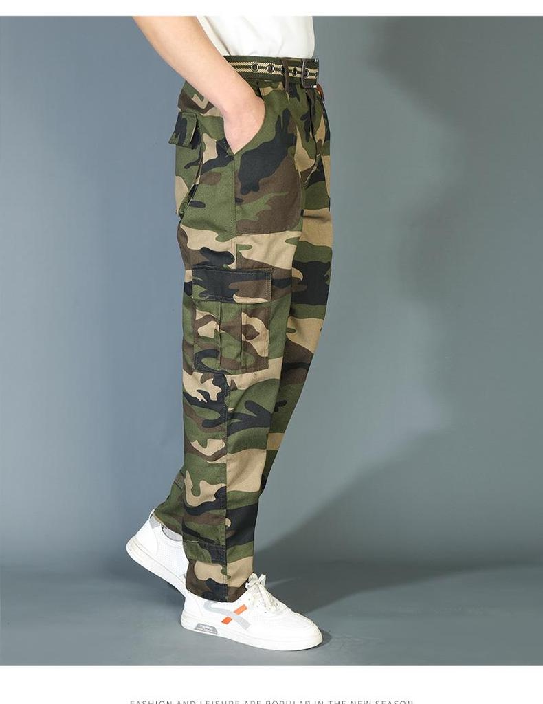 Мужские камуфляжные рабочие брюки — прочные, устойчивые к грязи, свободного кроя для использования на открытом воздухе и в строительстве