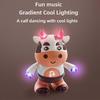 Light Up Dancing Cow for Active Fun,2025 New Musical Dancing Toy with LED Lights