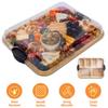 Деревянный бамбуковый поднос для закусок с крышкой, сырная тарелка, сервировочный поднос, доска для закусок для кухни, для готовки, для семейной вечеринки, подарок