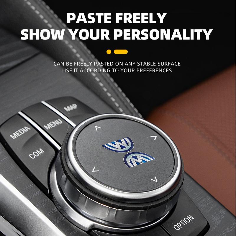 Car Stickers Fashion Car Stickers Cool Metal Car Logo Emblem Sticker Decal For Volkswagen Tharu R Polo T5 GTI Tiguan Passat