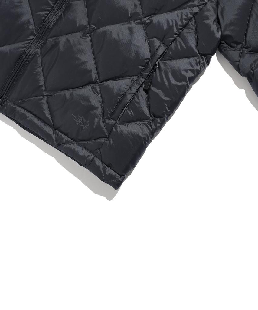 NICEGHOSTCLUB Hooded Light Down Jacket_Charcoal(Ng2Gwub900A)