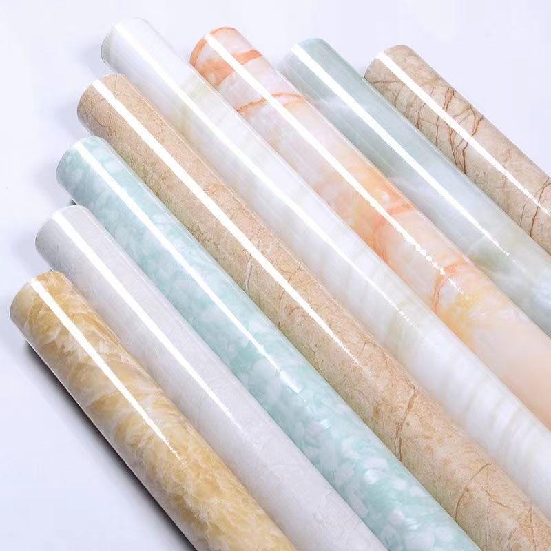 5-метровые 3D мраморные обои и обои Наклейки на стены ПВХ Винил Водонепроницаемые 3D самоклеящиеся обои для настенного стола Гостиная Домашний декор