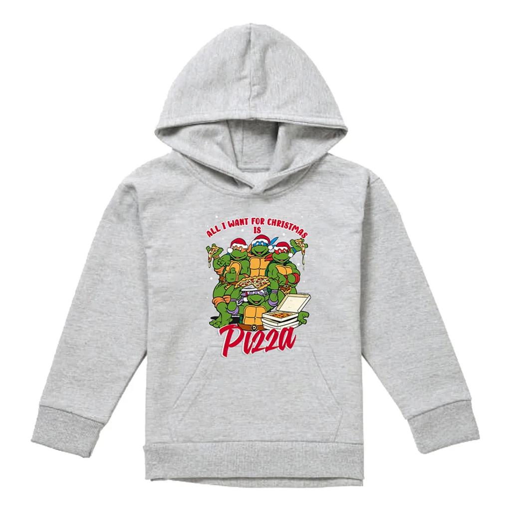 Teenage Mutant Ninja Turtles Childrens/Kids Pizza Christmas Pullover Hoodie
