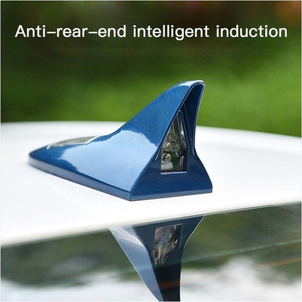 Lights Solar Shark Fin Antenna Car Decorative Light Warning Flash Lamp Rear-end LED flash lights