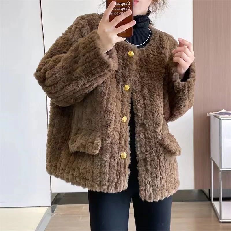 Xiaoxiangfeng утолщенное овечье шерстяное пальто женское осень и зима новый иностранный стиль знаменитый мех интегрированный топ