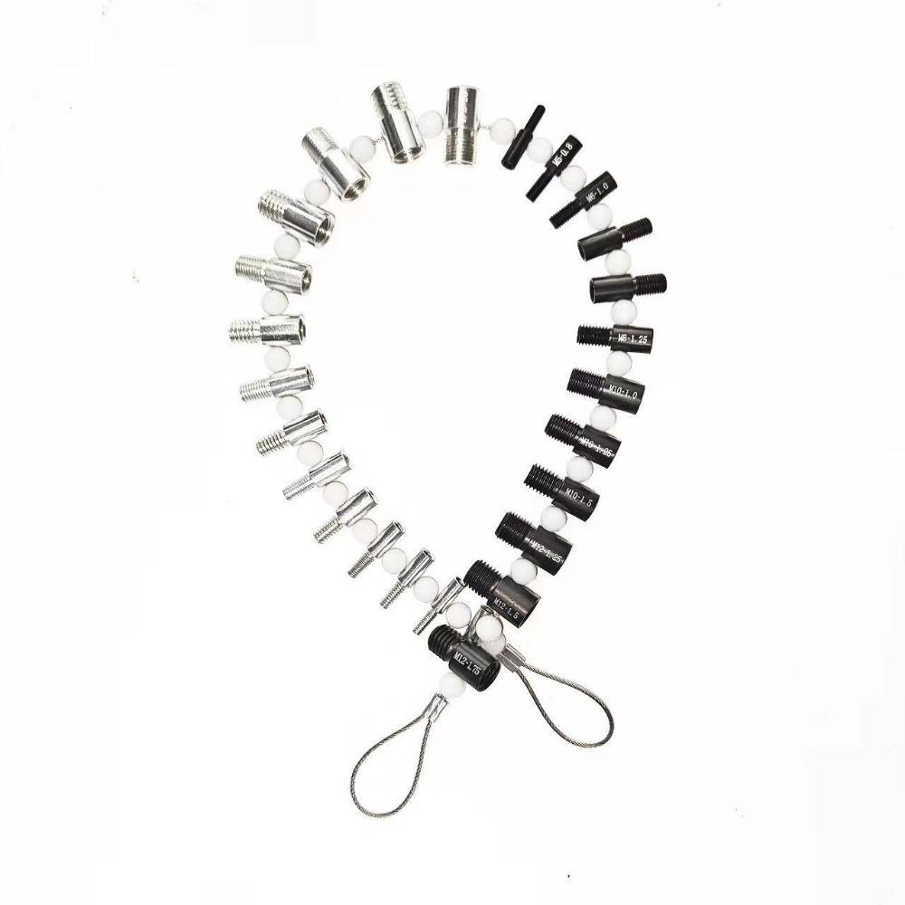 Набор для проверки резьбы гаек и болтов дюймового и метрического размера, идентификатор резьбы