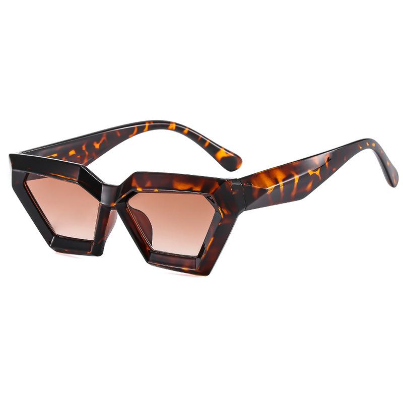 Vintage Cat Eye Sunglasses Woman Black Triangle Retro Ladies Sun Glasses Leopard Female   Cateye Eyewear