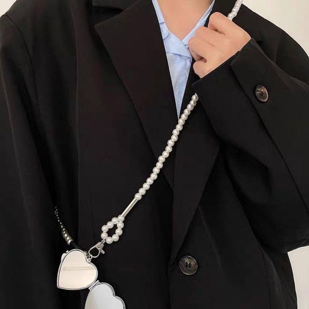 Bow Mobile Phone Chain Heart Beads Phone Strap Kawaii Cellphone Lanyard Girls