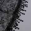 Korean Floral Lace Triangle Scarf - Breathable, Classic & Decorative Veil for Spring and Autumn