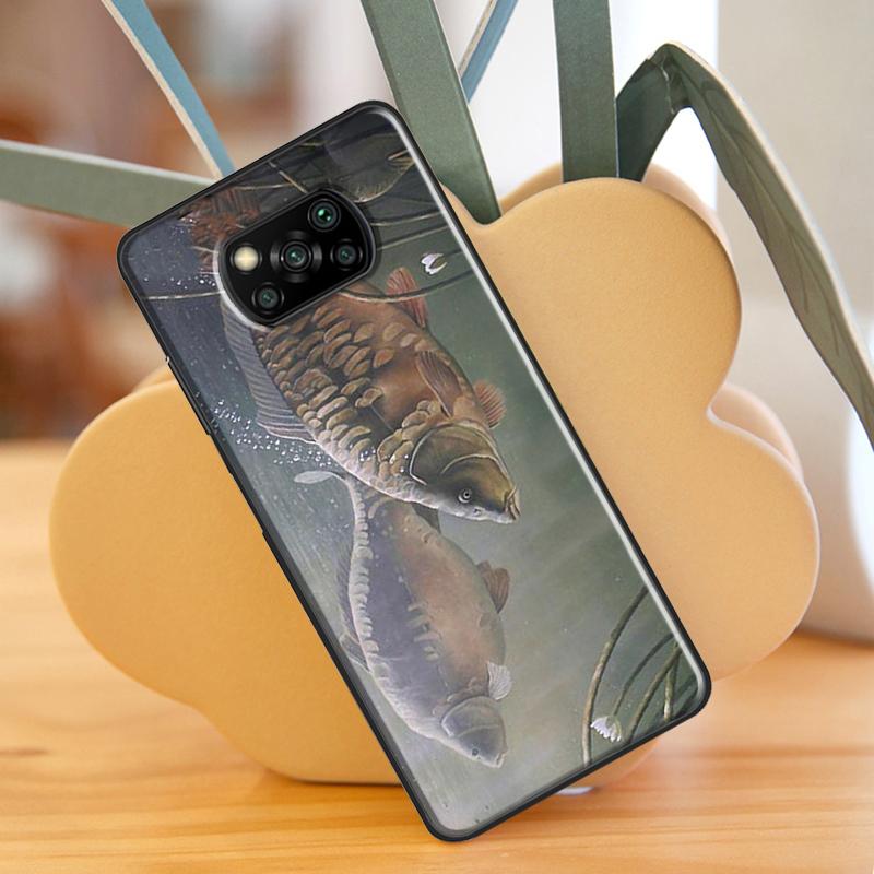 CARP FISH FISHING For Xiaomi Mi 10T 11T Pro Mi 11 Lite Case For POCO M3 Pro M4 F3 X3 GT X3 Pro Phone Shell