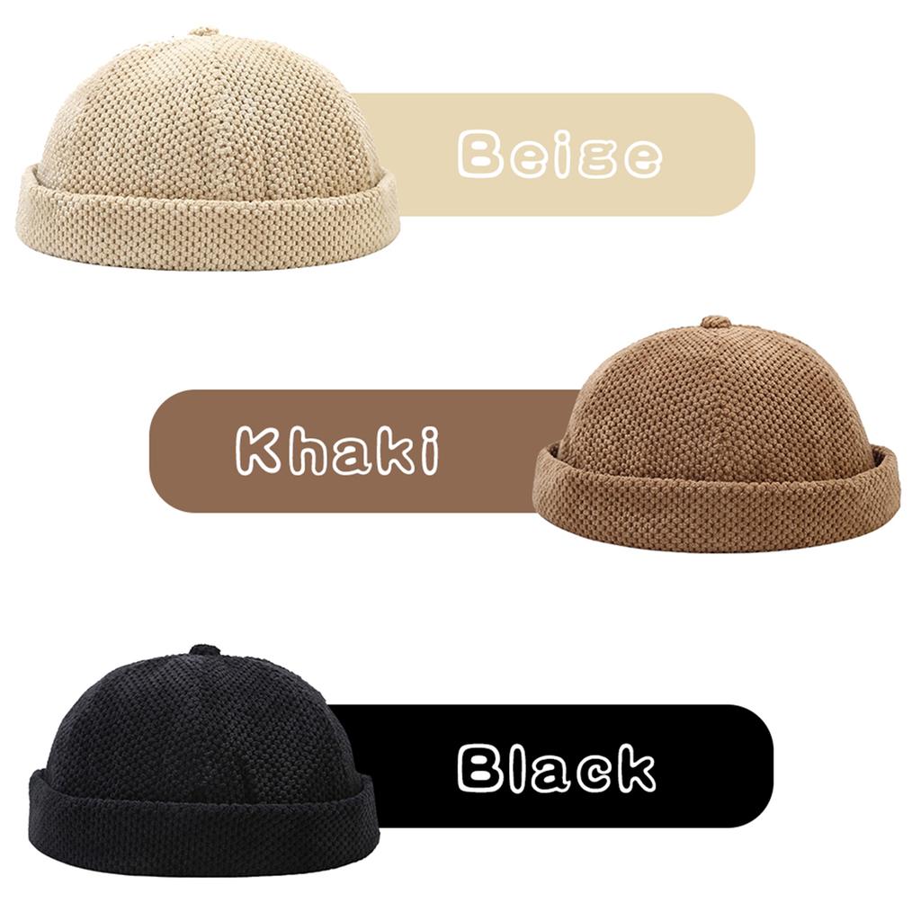 Мужская и женская зимняя шапка-докер, регулируемая винтажная модная шапка без полей, шапка-бини