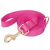 5ft Heavy Duty Dog Leash, Durable Smooth PU Leather & Reinforced Nylon, Comfortable Anti-Pull Puppy Walking Leashes
