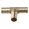 1/4" 5/16" 3/8" 1/2" 5/8" 3 Ways Brass Barb Hose Barbed Tee Connector  Fitting Air Gas Water Fuel