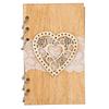 Wooden Guest Book Memorable Signature Message Notebooks Gift For Wedding PartyJM00431