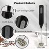 МИНИ-вспениватель молока, перезаряжаемый через USB, 3 скорости, кофеварка, венчик для кофе, миксер, электрическая ручка, блендер, взбиватель яиц