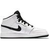 Jordan 1 Mid Белый Черный Фуксия Blast GS 555112-138